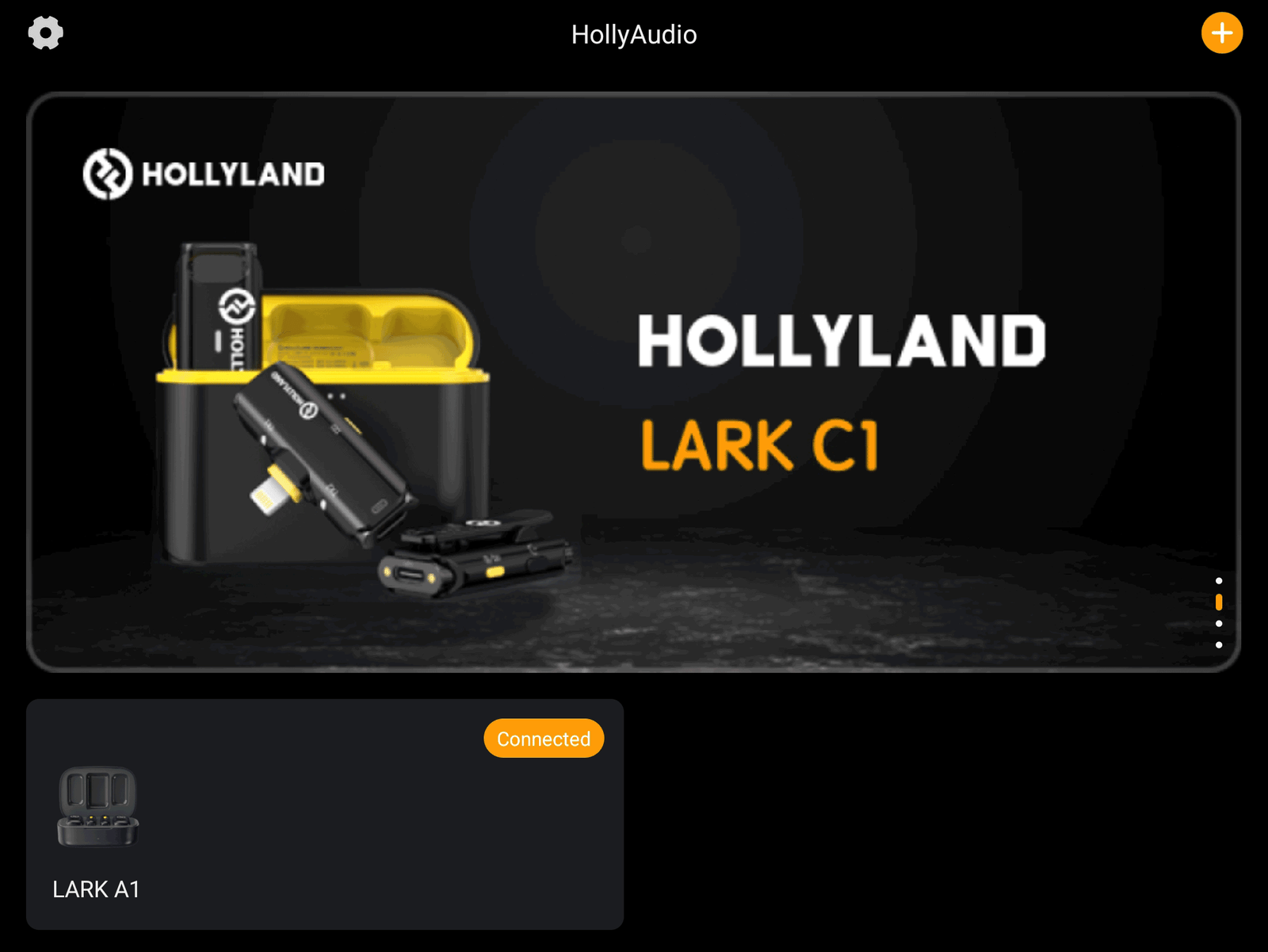 Hollyland-HollyAudio-Android-App-Microphone-Home-Page-1